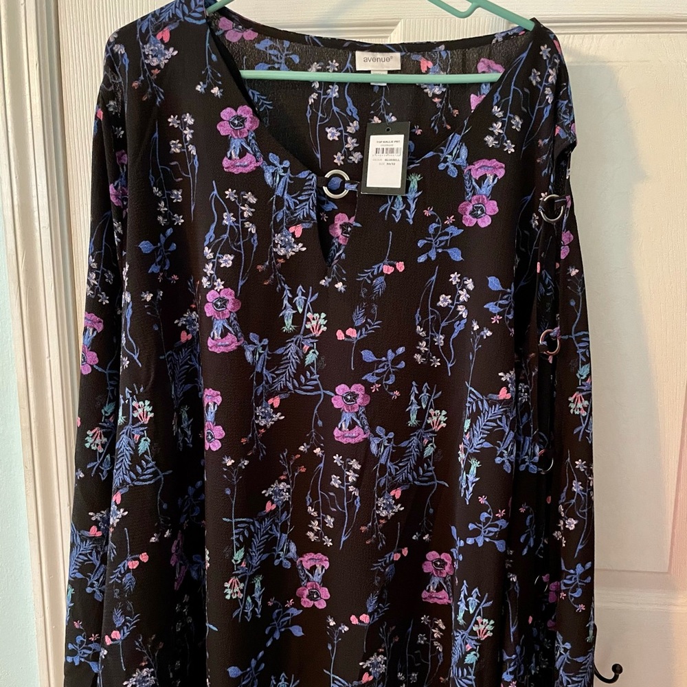 Shark bite style purple sexy blouse